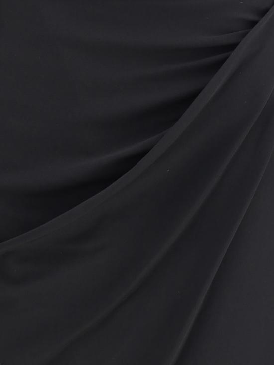 25FW 베르사체 미디 스커트 10219891A14475 1B000 Black - VERSACE