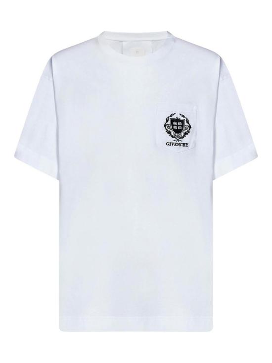  지방시 반팔 티셔츠 BM71J83YL0100 White