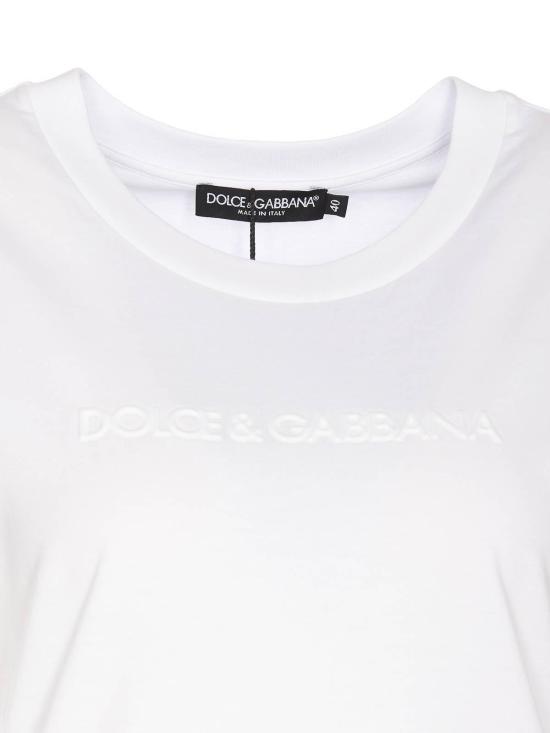  돌체앤가바나 반팔 티셔츠 F8T00TGDCBQW0800 White - DOLCE & GABBANA