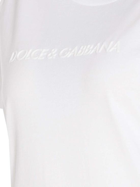  돌체앤가바나 반팔 티셔츠 F8T00TGDCBQW0800 White - DOLCE & GABBANA