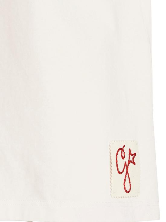 26FW 골든구스 반팔 티셔츠 GMP01220P00063810363 White - GOLDEN GOOSE