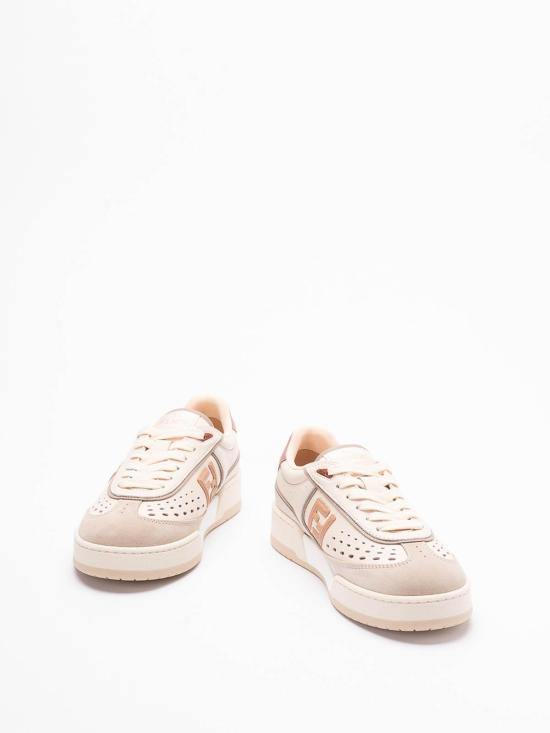  펜디 매치 소프트 레더 스웨이드 스니커즈 8E8670ASB2F1RUY PINK - FENDI