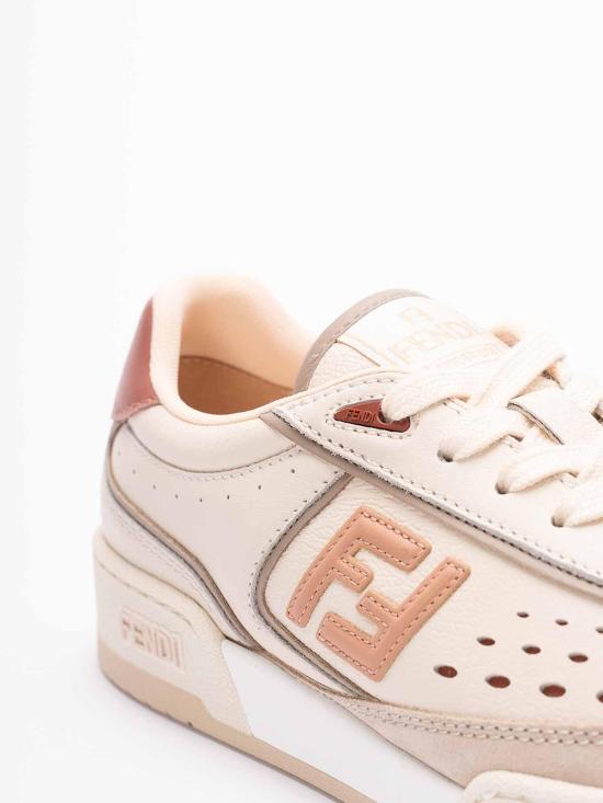  펜디 매치 소프트 레더 스웨이드 스니커즈 8E8670ASB2F1RUY PINK - FENDI