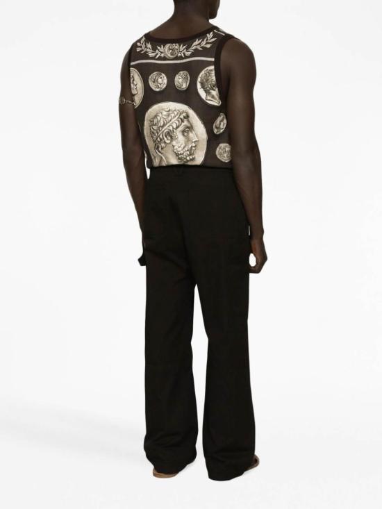  돌체앤가바나 스트레이트 팬츠 GV4ZXTFUFMLN0000 Black - DOLCE & GABBANA