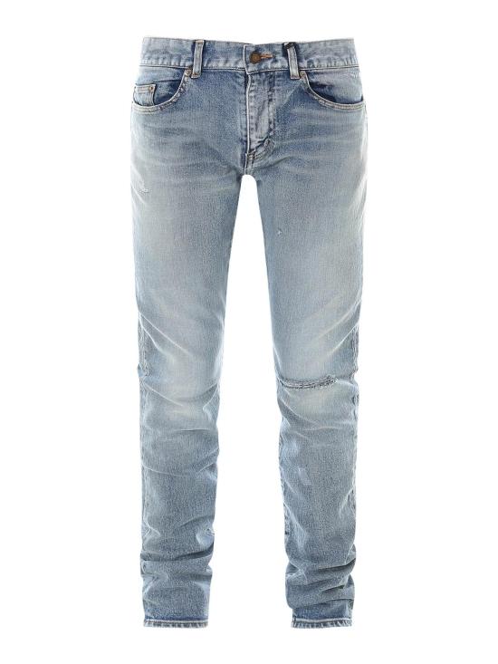 26FW 생로랑 스트레이트 팬츠 527389YJ5074568 Light Wash
