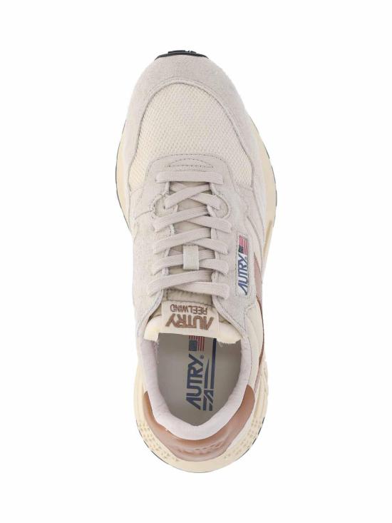 26SS 오트리 릴윈드 로우 나일론 스웨이드 스니커즈 WWLMUT10 Beige - AUTRY