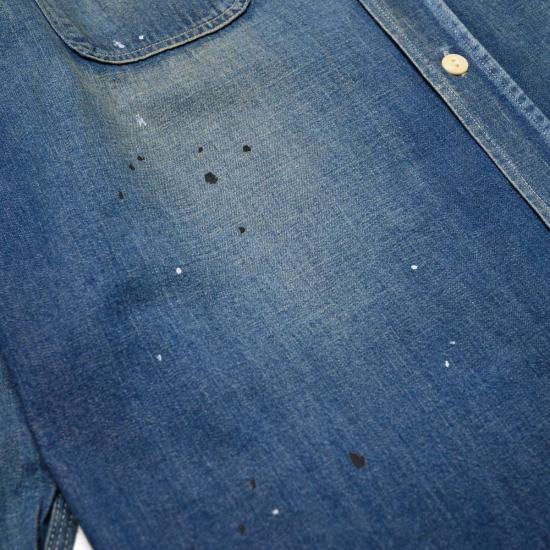  슈가케인 데님 셔츠 사탕수수 Sc29474 작업용 - SUGAR CANE