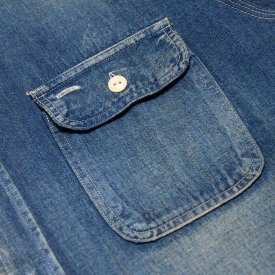  슈가케인 데님 셔츠 사탕수수 Sc29474 작업용 - SUGAR CANE