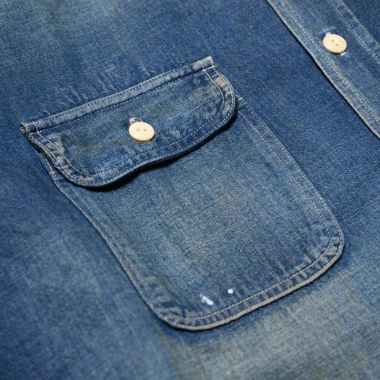  슈가케인 데님 셔츠 사탕수수 Sc29474 작업용 - SUGAR CANE