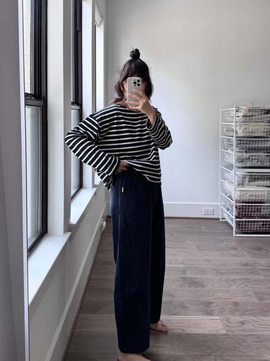  르 본 숍 양말 Le Bon Shoppe 아크 팬츠 네이비 - Le Bon Shoppe