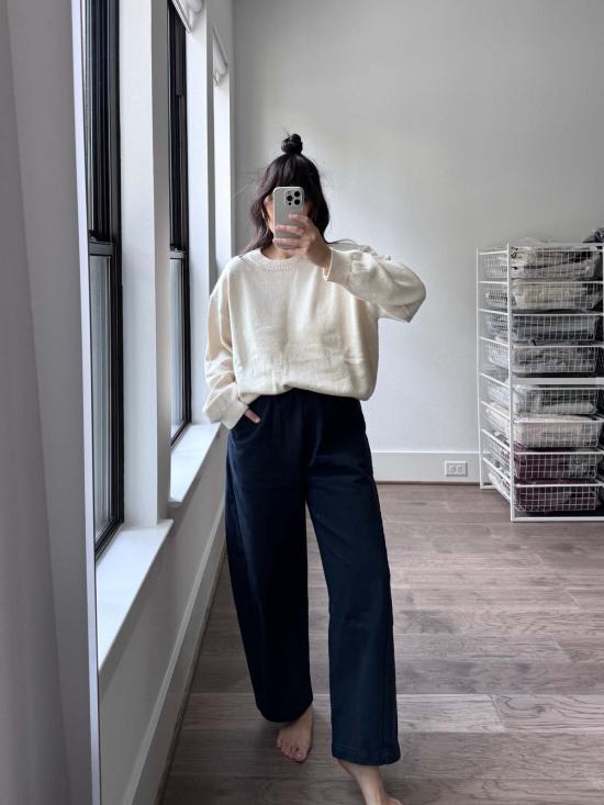  르 본 숍 양말 Le Bon Shoppe 아크 팬츠 네이비