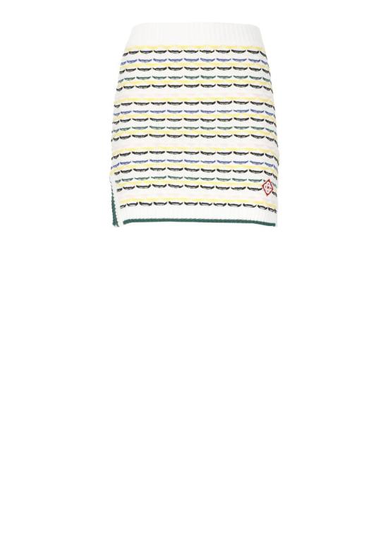 25FW 카사블랑카 스커트 WPF25KW102601COTTON WHITE