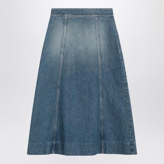 25SS 발렌티노 가라바니 스커트 6B3DD18Z94U Q VALE 558 BLUE - VALENTINO GARAVANI