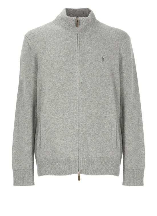 25FW 랄프 로렌 집업 니트 710974149002 GREY