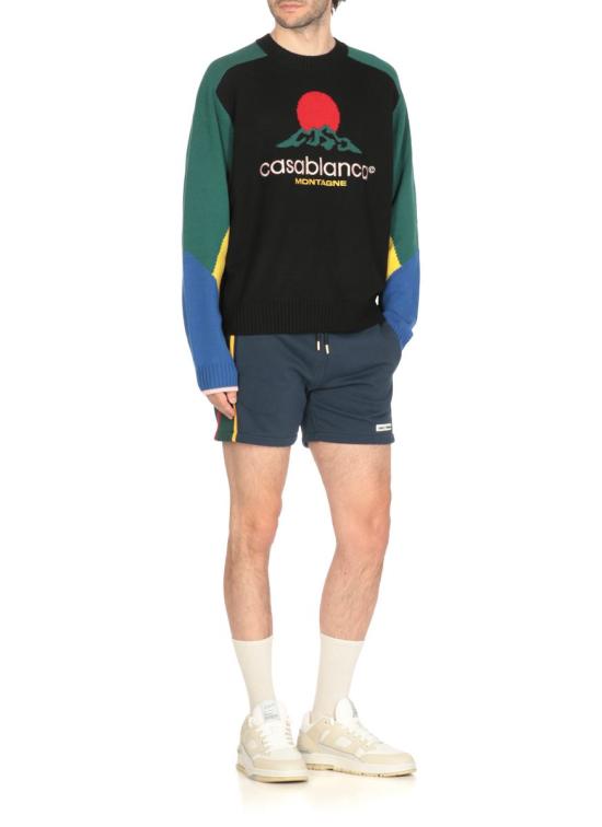 25FW 카사블랑카 스웨터 MPF25KW100801MERINO Black - CASABLANCA