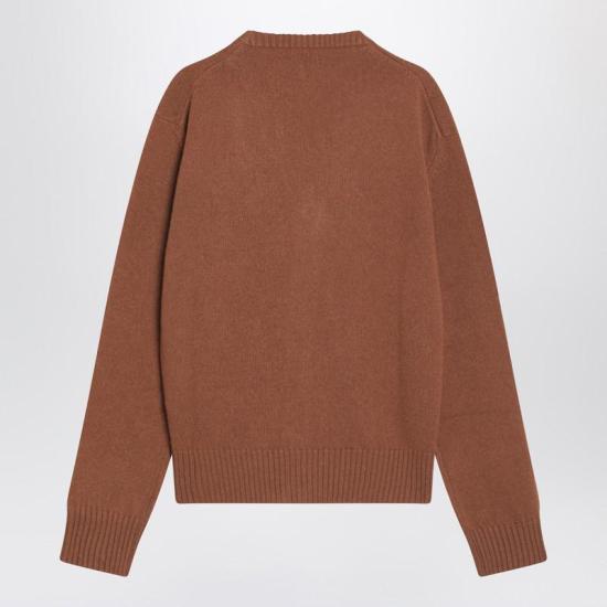 25FW 아미 가디건 HKC363005 R AMI 216 BROWN - AMI