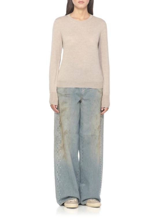 25FW 골든구스 스웨터 GWP00952 P000665 55150GOLDEN WS Beige - GOLDEN GOOSE