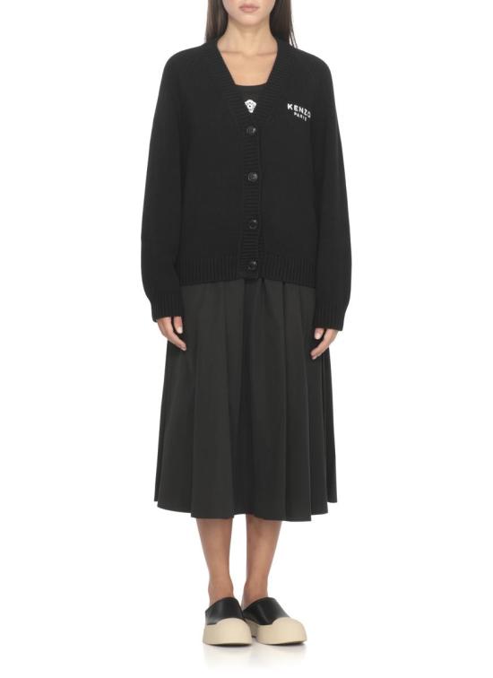 25FW 겐조 가디건 FF62CA7063LA99J Black - KENZO
