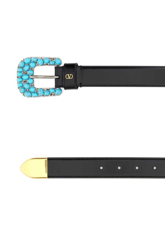 25FW 발렌티노 가라바니 가죽 벨트 7Y2T0SQ2EQV 0NO Black - VALENTINO GARAVANI