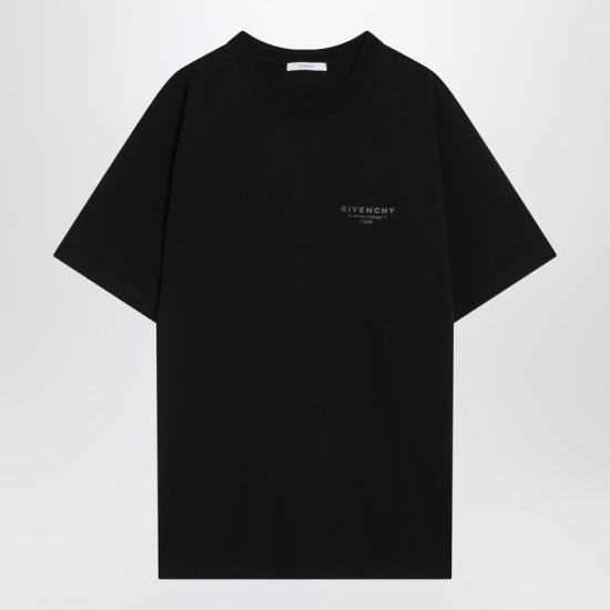 25FW 지방시 반팔 티셔츠 BM71NK3YRV R GIV 001 Black