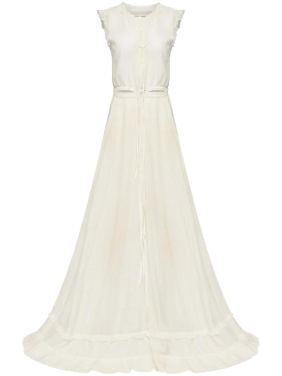 25SS MM6 메종마르지엘라 롱 원피스 S62DG0045M35440 59421 102 OFF WHITE