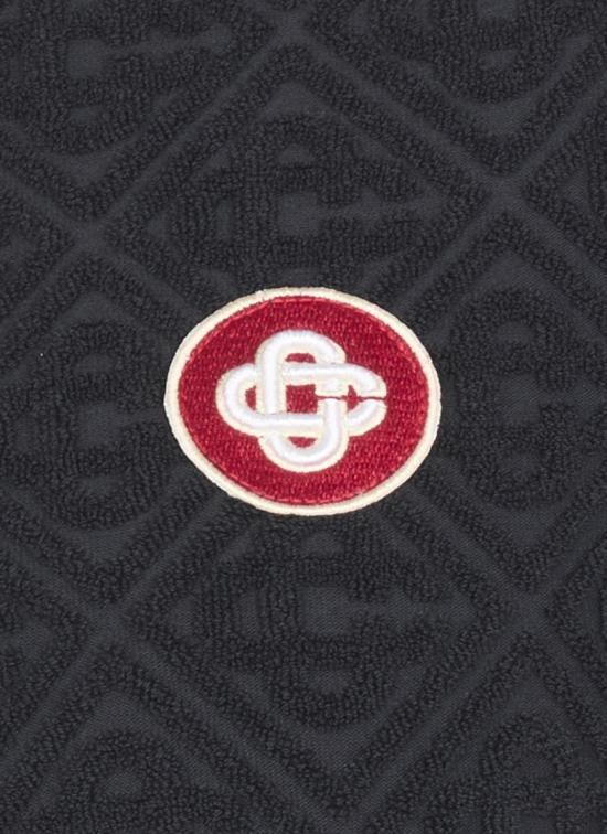 25FW 카사블랑카 셔츠 WPF25JTP37701MONOGRAM TOWELLING Black - CASABLANCA