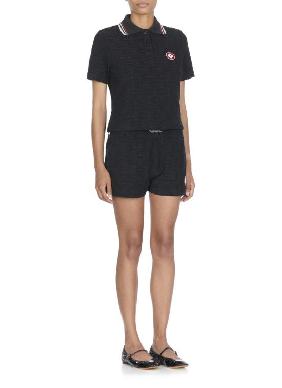 25FW 카사블랑카 셔츠 WPF25JTP37701MONOGRAM TOWELLING Black - CASABLANCA