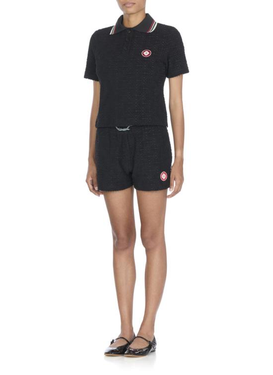 25FW 카사블랑카 셔츠 WPF25JTP37701MONOGRAM TOWELLING Black - CASABLANCA