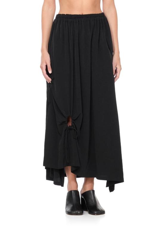25FW 와이즈 요지 야마모토 스커트 YMS035003 Black - Y’S YOHJI YAMAMOTO