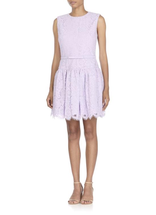 25FW 셀프 포트레이트 숏 원피스 PF25067SLLACE SLEEVELESSLILAC PURPLE - SELF PORTRAIT