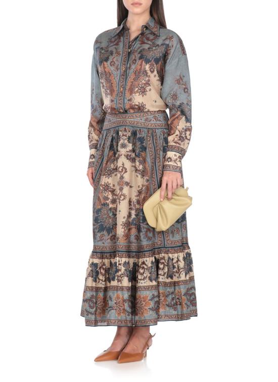 25FW 짐머만 스커트 3479SSS253BLCMINFLO BLUE - ZIMMERMANN