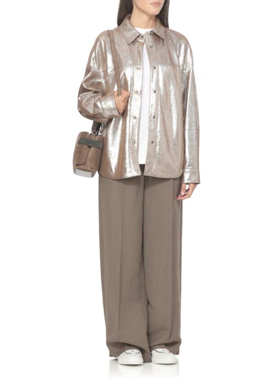 25FW 브루넬로 쿠치넬리 셔츠 MPFOL7867C9048 BROWN - BRUNELLO CUCINELLI