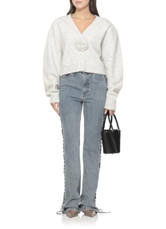 25FW 로테이트 바이 크리스텐슨 가디건 1142762344SNOW WHITE GREY - ROTATE BY BIRGERCHRISTENSEN