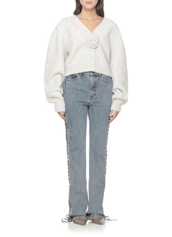 25FW 로테이트 바이 크리스텐슨 가디건 1142762344SNOW WHITE GREY - ROTATE BY BIRGERCHRISTENSEN