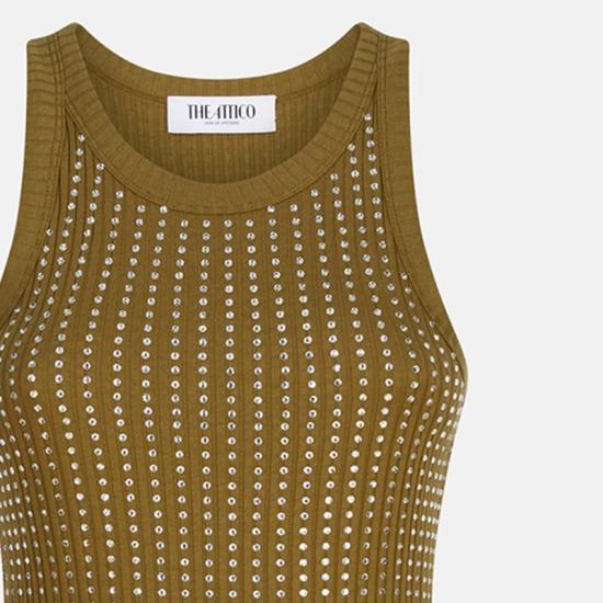 25FW 디 아티코 원피스 251WCW00206JJJ051T R ATTIC 081 GREEN - THE ATTICO