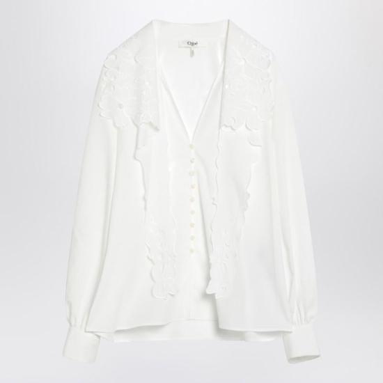 25SS 끌로에 블라우스 CH25SHT17310 Q CHLOE 101 WHITE