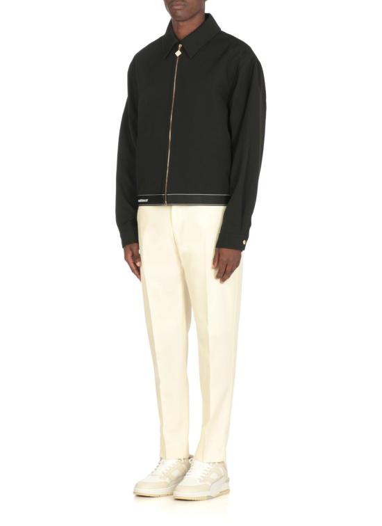 25FW 카사블랑카 봄버 자켓 MPF25JK42501TAILORING WOOL Black - CASABLANCA