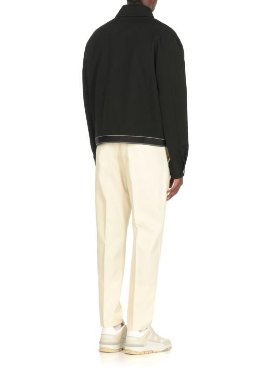 25FW 카사블랑카 봄버 자켓 MPF25JK42501TAILORING WOOL Black - CASABLANCA