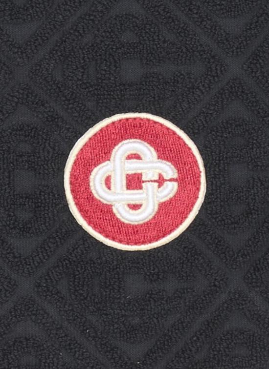 25FW 카사블랑카 숏팬츠 WPF25JTR27201MONOGRAM TOWELLING Black - CASABLANCA