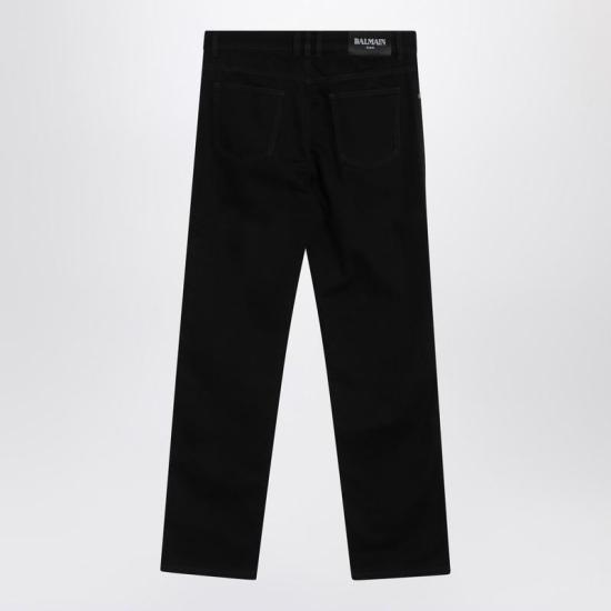 25FW 발망 데님 팬츠 FH1MI083DF88 R BALMA 0PC Black - BALMAIN