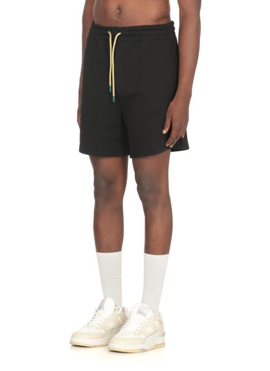 25FW 카사블랑카 숏팬츠 MPF25JTR27901BLACK LOOPBACK Black - CASABLANCA