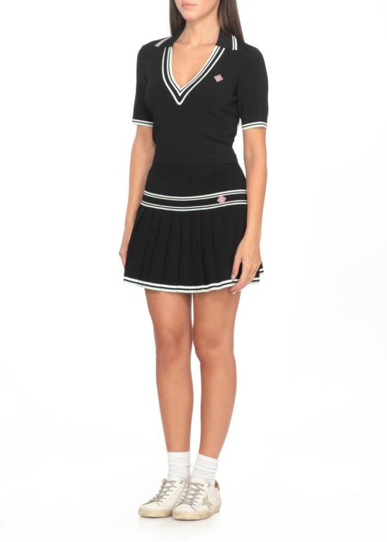 25FW 카사블랑카 스커트 WPF25KW102701VISCOSE Black - CASABLANCA