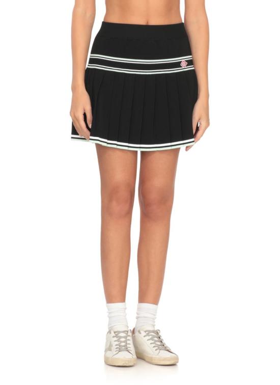 25FW 카사블랑카 스커트 WPF25KW102701VISCOSE Black - CASABLANCA