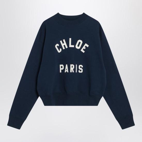 25FW 끌로에 스웨터 CH24AJH12192 R CHLOE 4C6 BLUE