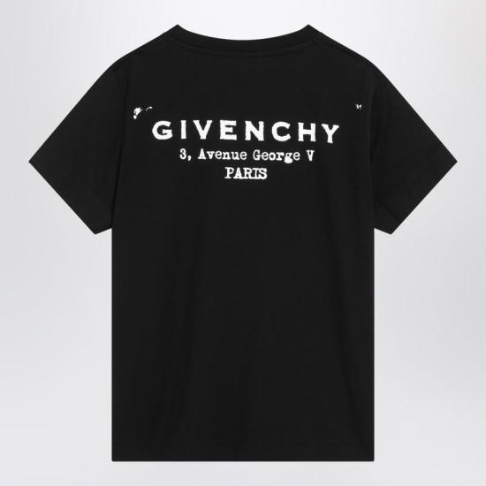 25FW 지방시 반팔 티셔츠 BW70FJP75N R GIV 001 Black - GIVENCHY
