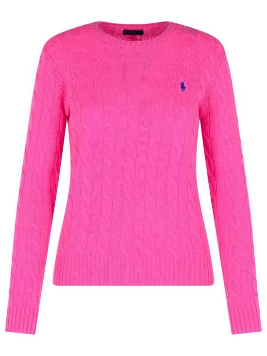 25FW 폴로 랄프로렌 폴로 자수 케이블 니트 스웨터 211971865008 PINK