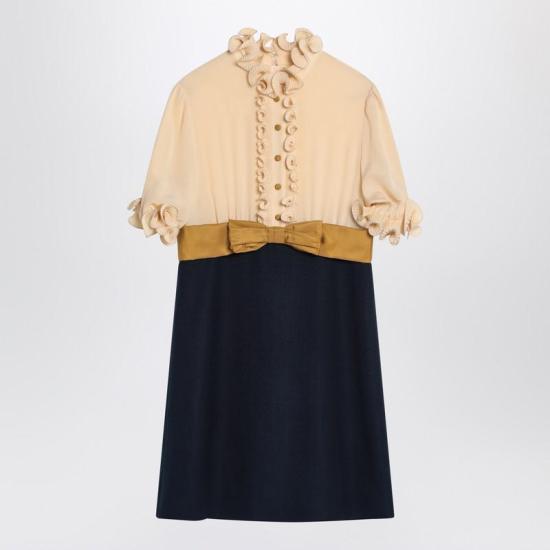 25SS 발렌티노 가라바니 숏 원피스 6B0VADJ698T Q VALE DSV BLUE