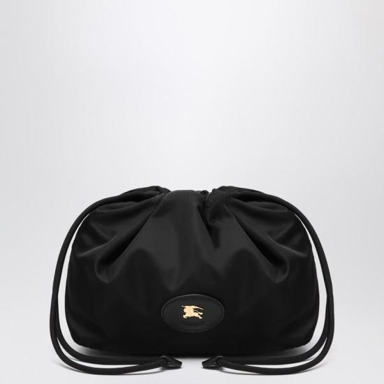 25FW 버버리 홀스슈 드로스트링 클러치 백  8111317117221 R BURBE A1189 Black