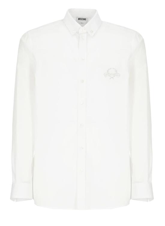 25FW 모스키노 긴팔 셔츠 022552351001 WHITE