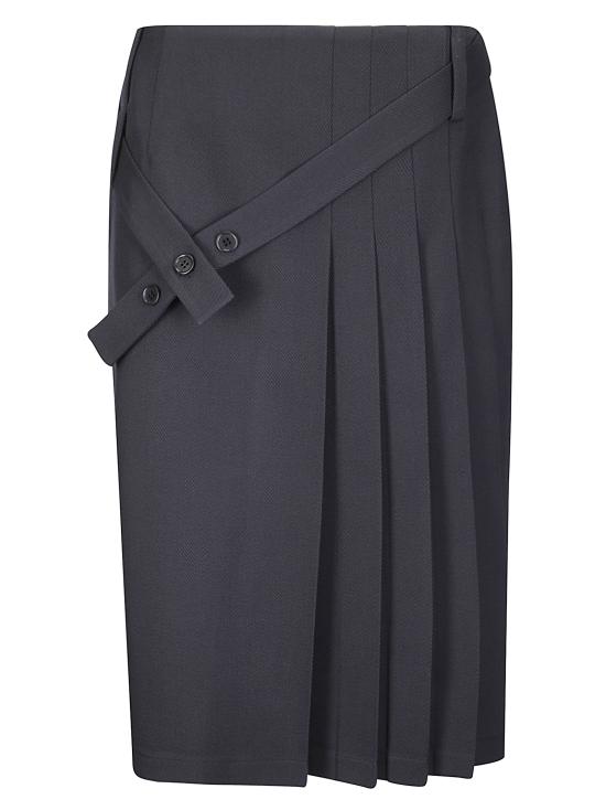 25FW 사이블사렐 미디 스커트 FW25SKR1 2 TITAN MIDNIGHT